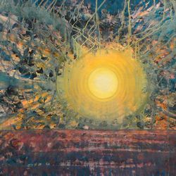 2012, Sanftes Kommen, Gouache